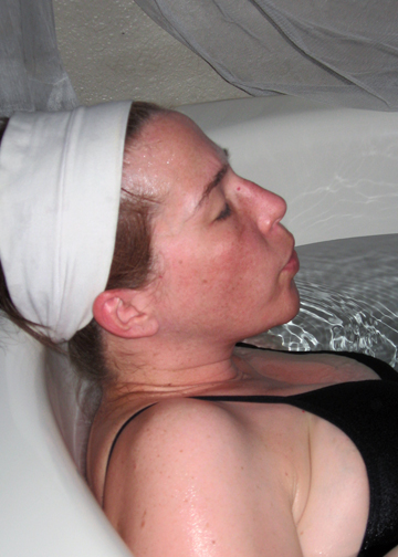 laboring in the tub 1